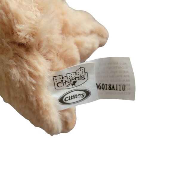 Vintage City Pals Cititoy Terrier Puppy Dog 7 inch Plush Brown Stuffed Animal - Picture 4 of 6